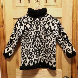 Vintage Hand knit 100% Merinol Wool Sweater (S)